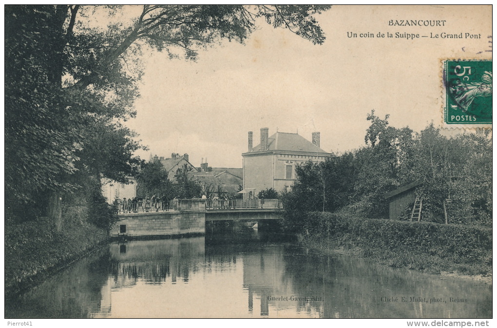 BAZANCOURT - Un Coin De La Suippe - Le Grand Pont - Bazancourt