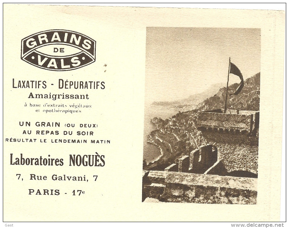 GRAINS  VALS   LABORATOIRE  NOGUES - Petit Format : 1921-40