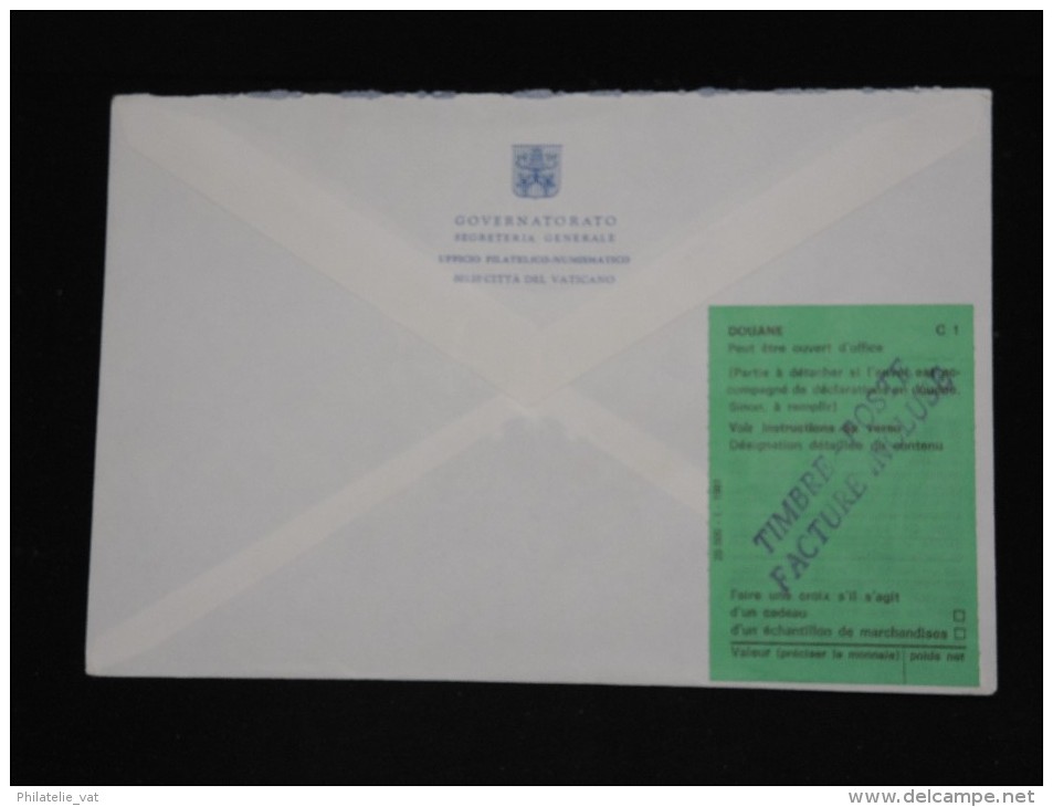 VATICAN - Lot De 5 Enveloppes En Reco. Avec étiquettes De Douanes Au Dos En 1998 Pour La France - A Voir - Lot P12114 - Cartas & Documentos