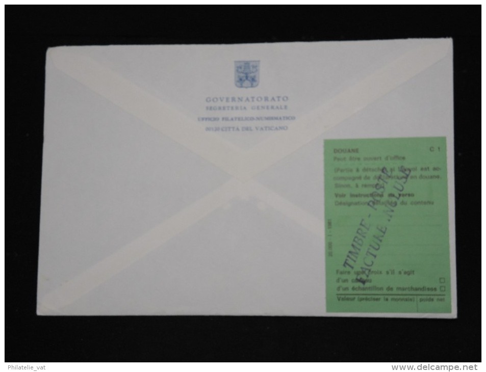 VATICAN - Lot De 5 Enveloppes En Reco. Avec étiquettes De Douanes Au Dos En 1998 Pour La France - A Voir - Lot P12114 - Lettres & Documents