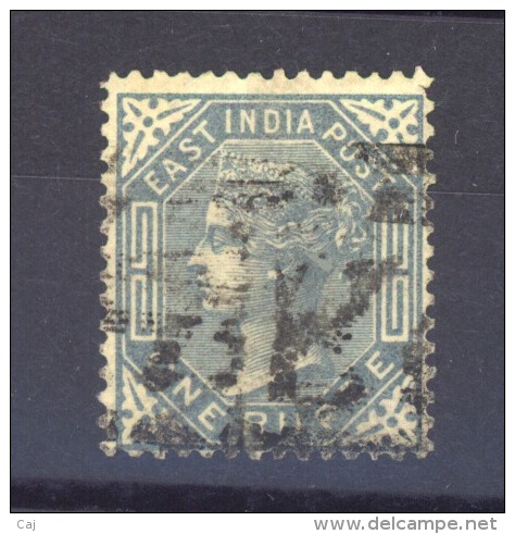 02501  -   Inde  :  Yv   32  (o) - 1858-79 Compañia Británica Y Gobierno De La Reina