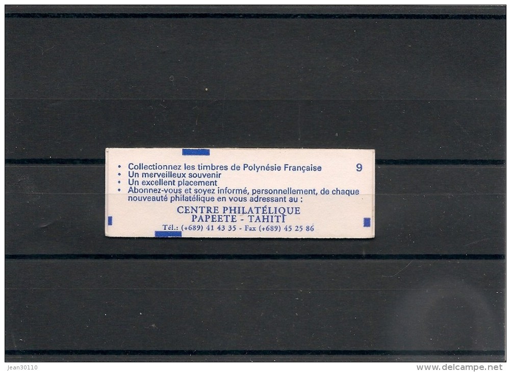 POLYNÉSIE  Année  1996 Carnet  N° Y/T :507 - Booklets