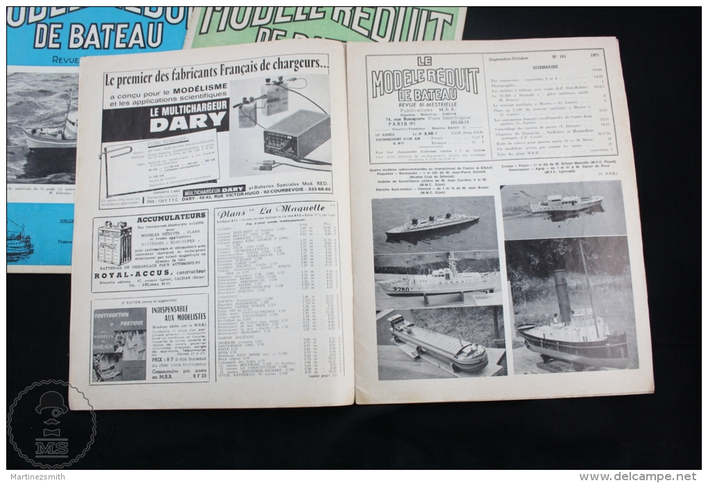 Le Modele Reduit De Bateau - Revue Bimestrielle - Nº 55, 160 & 161 - Boath, Battle Ships Model Kits - Collectors