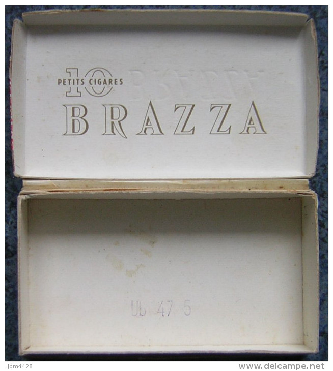 Boite En Carton 10x5,5x2 Cm - Emballage Pour 10 Petits Cigares BRAZZA - Seita Régie Française - - Dosen