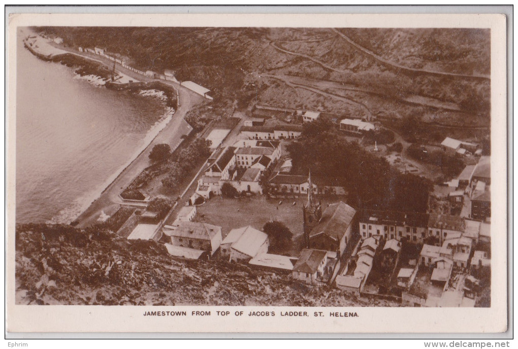 Île Sainte-Hélène - Saint Helena Island - Jamestown From Top Of Jacob's Ladder - St. Helena