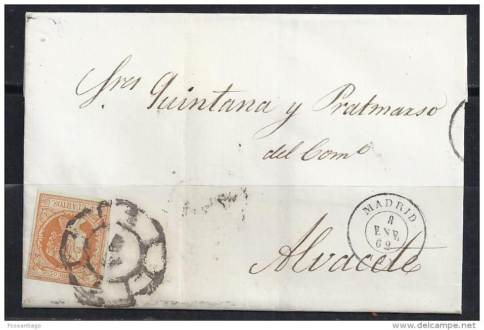 ESPAÑA 1862. ENVUELTA - Storia Postale