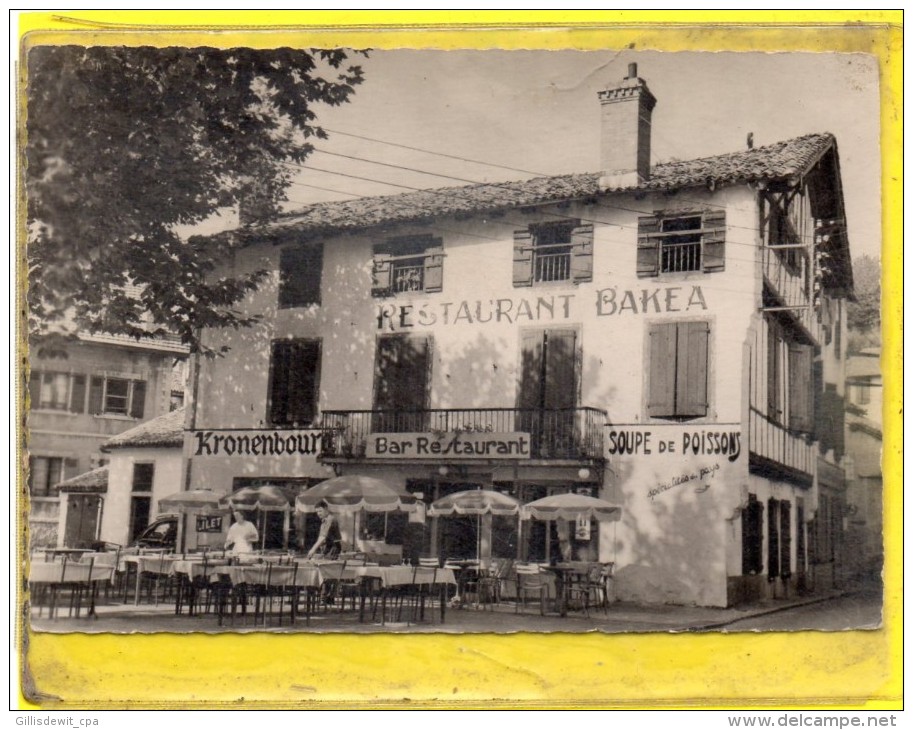 CIBOURE C/ Hendaye - Restaurant Bakéa - J.Villaret Pre - Place De La Mairie - Ciboure