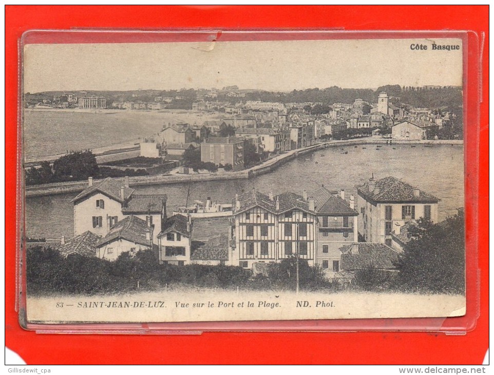 CIBOURE C/ Hendaye - Vue Sur Le Port Et La Plage - Ciboure