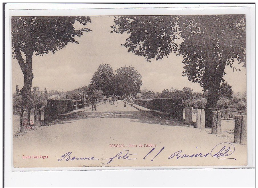 RISCLE : Pont De L'adour - Etat - Riscle