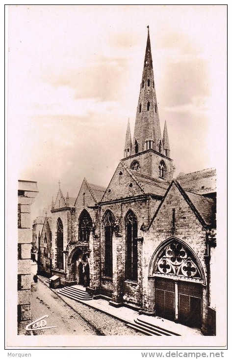 15473. Postal GUINGAMP (Cotes D'Armor) Basilique Notre Dame De Bon Secours - Guingamp