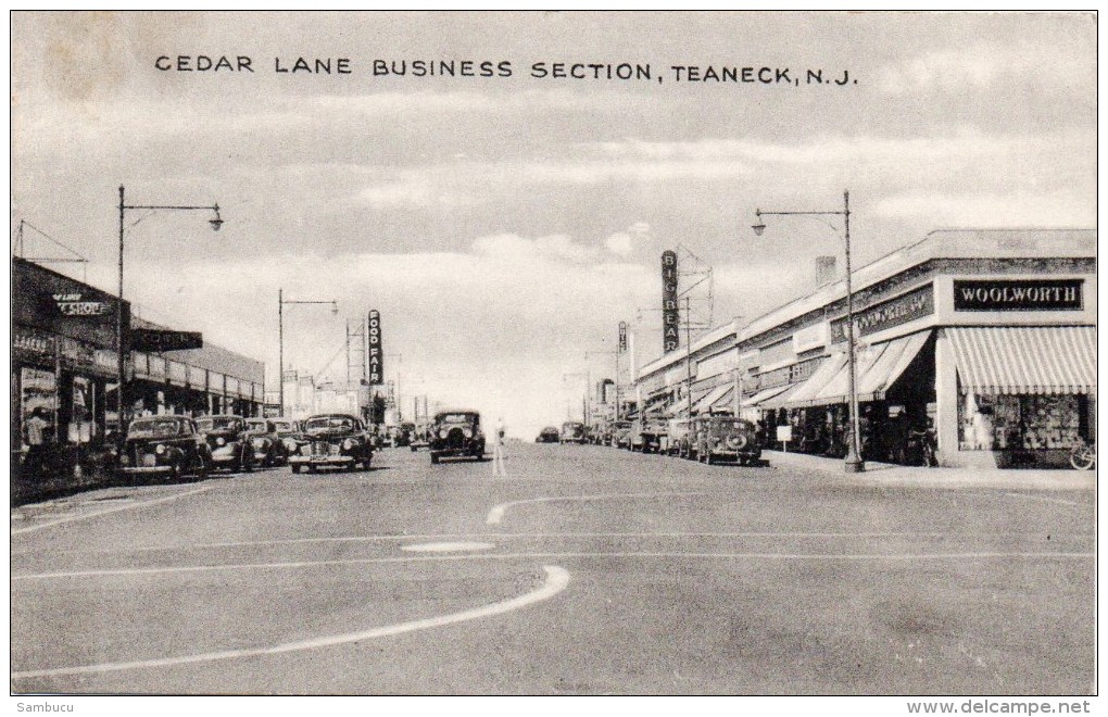 USA - New Jersey - Cedar Lane Business Section, TEANECK N J 1949 - Welt