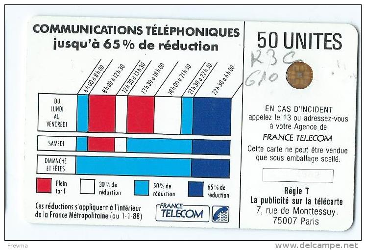 Telecarte Cordon K 3C 610 Glacée - Cordons'