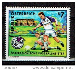 AUTRICHE AUSTRIA 2001, FOOTBALL, 1 Valeur, Neuve / Mint. R1338 - Neufs