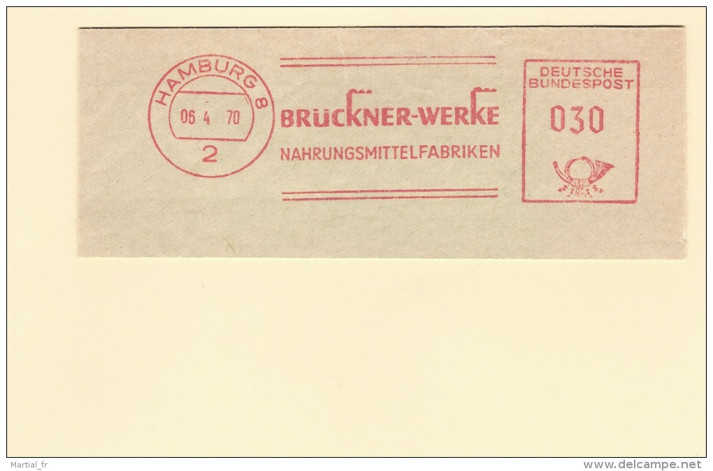 EMA ALLEMAGNE DEUTSCHLAND GERMANY ALIMENTATION ALIMENT NAHHRUNGSMITTEL CHEMINEE SCHORNSTEIN BRUCKNER WERKE HAMBURG 8 - Pollution