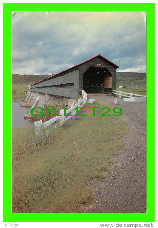 PONT COUVERT - NOTRE-DAME-DES-PINS, BEAUCE - LE PLUS LONG  AU QUÉBEC - CIRCULÉE EN 1988 - ÉDITIONS ÉCUSSON D'OR - - Ponts