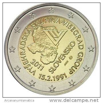 ESLOVAQUIA     2€  2.011  SC/UNC "VISEGRAD"    DL-9490 - Slowakije