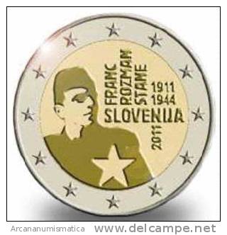 Eslovenia 2€ 2.011 Bimetálica "Franc Rozman" SC/UNC - Slovénie