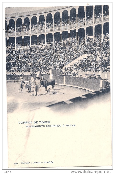 Corrida De Toros -  Machaquito Entrando A Matar Neuf TTB - Corrida