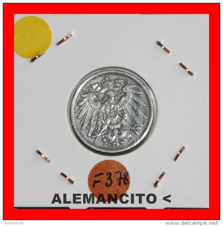 ALEMANIA -  IMPERIO  -  DEUTSCHES REICH  -  1899-D - 5 Pfennig