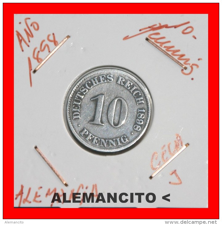 ALEMANIA -  IMPERIO  -  DEUTSCHES REICH  -  1898-J - 5 Pfennig