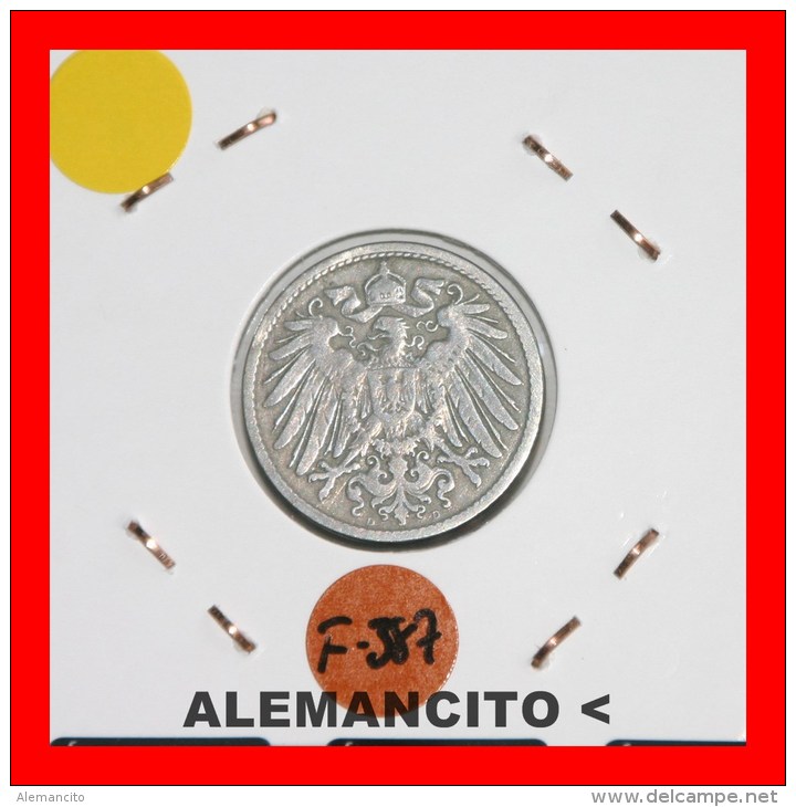 ALEMANIA -  IMPERIO  -  DEUTSCHES REICH  -  1891-D - 5 Pfennig