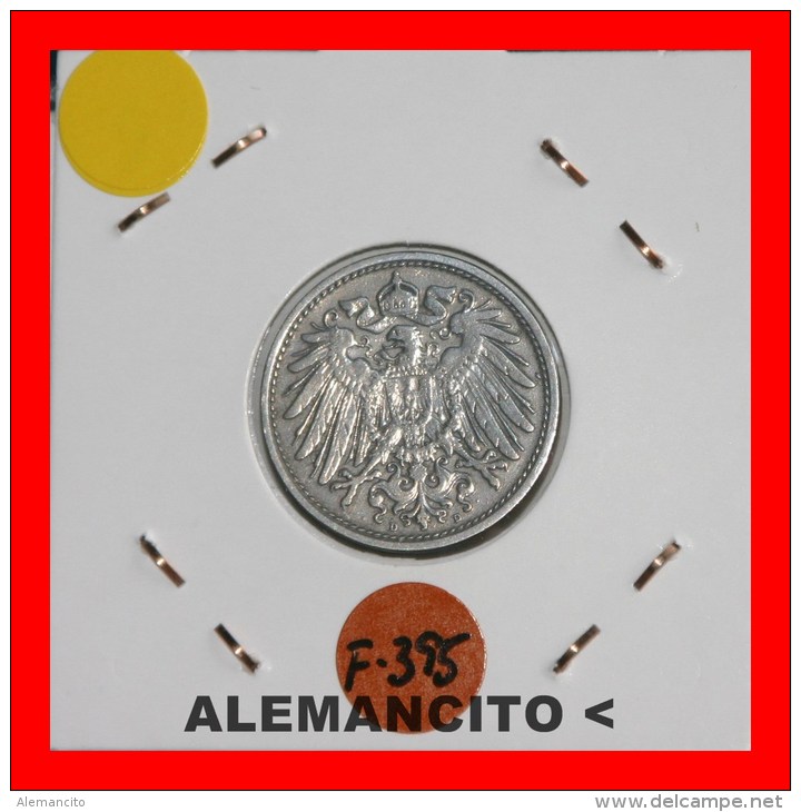 ALEMANIA -  IMPERIO  -  DEUTSCHES REICH  -  1910-D - 5 Pfennig
