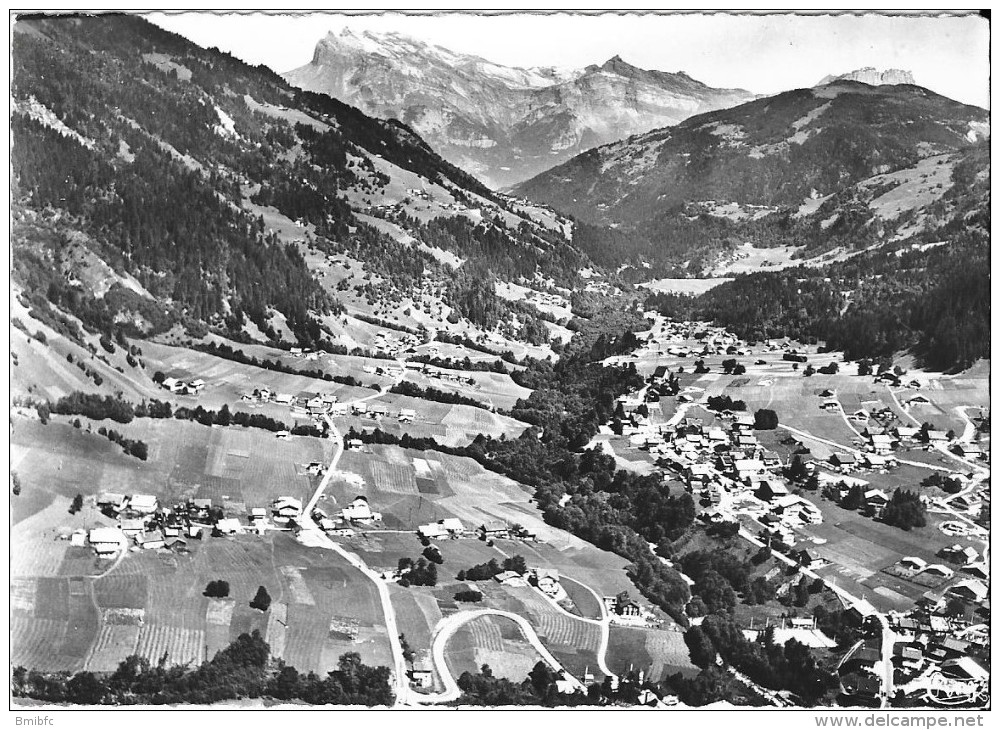 LES CONTAMINES-MONTJOIE - Vue Générale. Aiguille De Warens - Contamine-sur-Arve