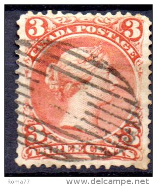 Y702 - CANADA' 1868 , Y&t  Il N. 21 Usato. Difetto Di Trasparenza - Used Stamps
