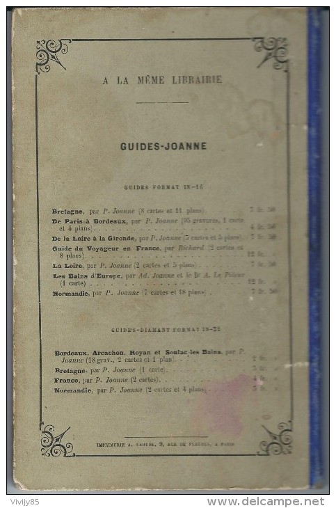 Livre Ancien  De 64 Pages De Adolphe Joanne "Géographie De Maine Et Loire " - Other & Unclassified