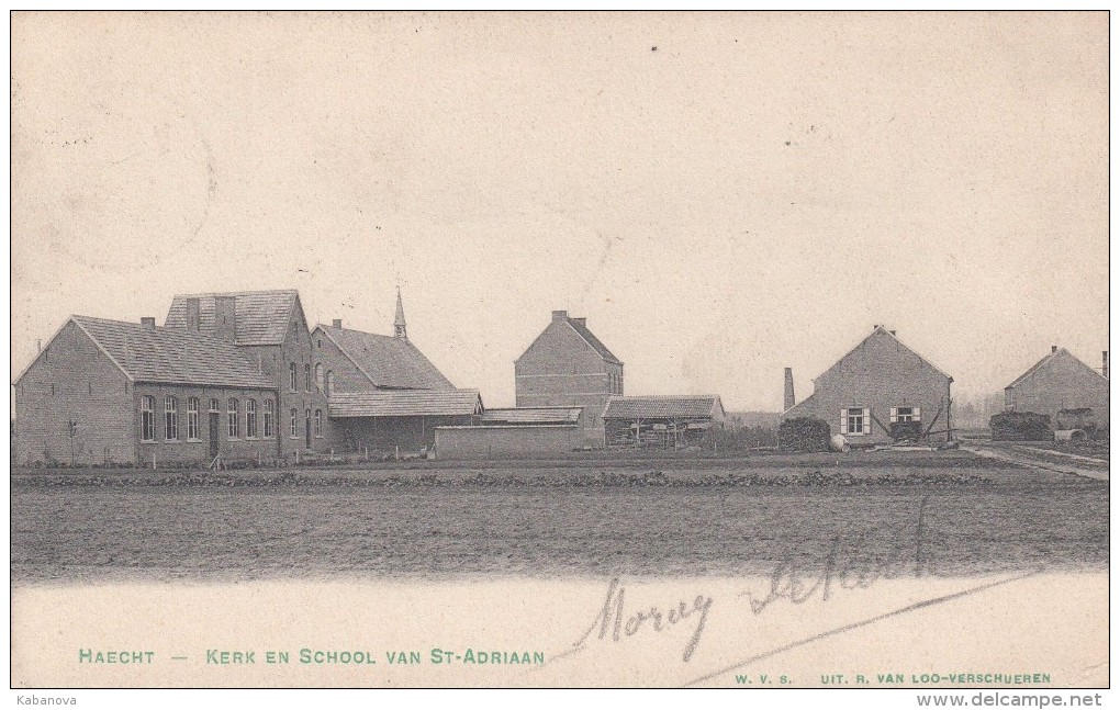 Haacht. Haecht. Kerk En School Van Sint-Adriaan - Haacht