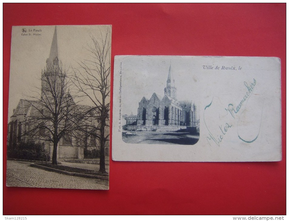 Lot De 4 Cartes De LE ROEULX ( Eglise ) - Le Roeulx