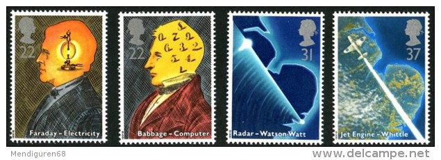 GB 1991 SCIENCE SET OF 4 SG 1546-9 MI 1320-23 SC 1360-63 IV 1526-1529 - Unused Stamps