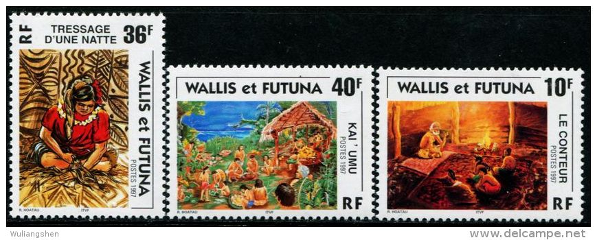 FN1351 Wallis Futuna 1997 Legends 3v MNH - Ongebruikt