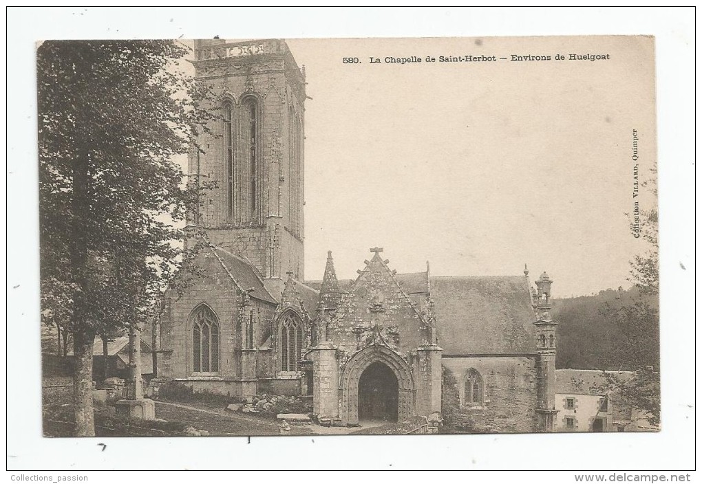 Cp , 29 , La Chapelle De SAINT HERBOT , Environs De HUELGOAT , Vierge , Dos Simple , Karten-bost - Saint-Herbot