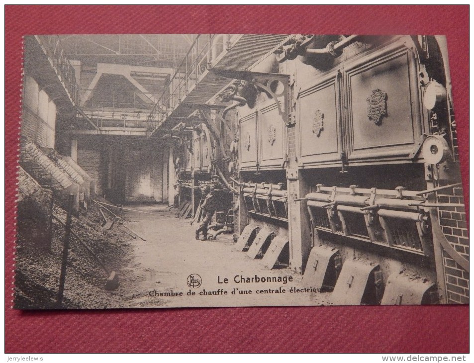 CHARBONNAGE - BELGIQUE -  Chambre De Chauffe D´une Centrale électrique - Mijnen