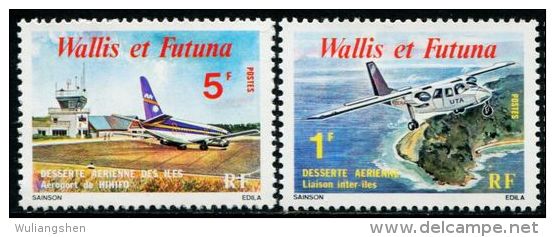 FN1416 Wallis Futuna 1979 Aircraft 2v MNH - Neufs