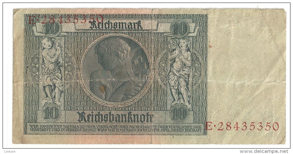 Deutsches Reich Billet De 10 Reichs Mark 1929 - 10 Mark