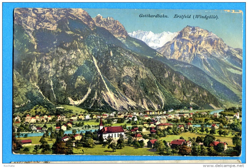 NOV452, Gotthardbahn, Ligne Du Gotthard, Erstfeld, Windgälle, 5020, Non Circulée - Erstfeld