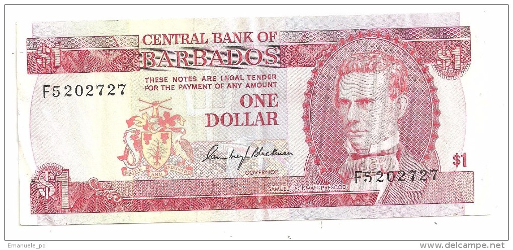 Barbados 1 Dollar 1973 .J. - Barbados