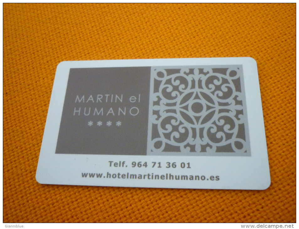 Spain Martin El Humano Hotel Room Key Card - Origine Inconnue