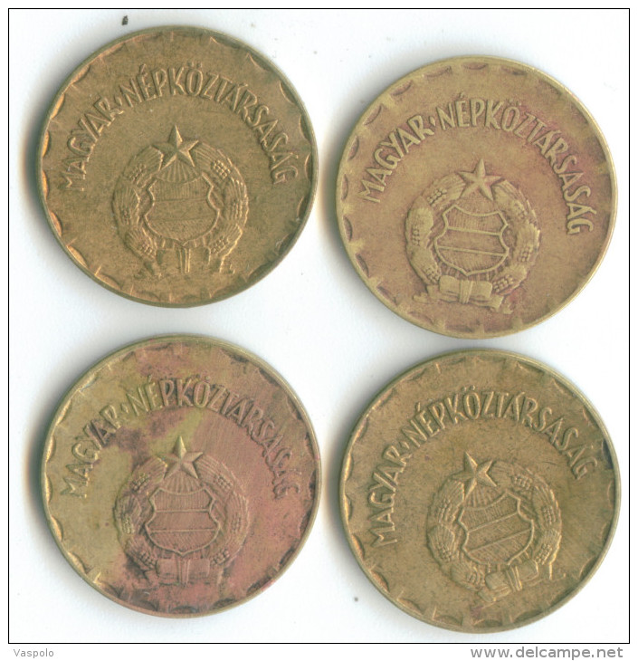 2 FORINT 4 PIECES:1976;1989 - Hungary