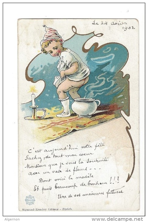 13244 - Enfant Avec Vase Très Beau Texte... - Humor
