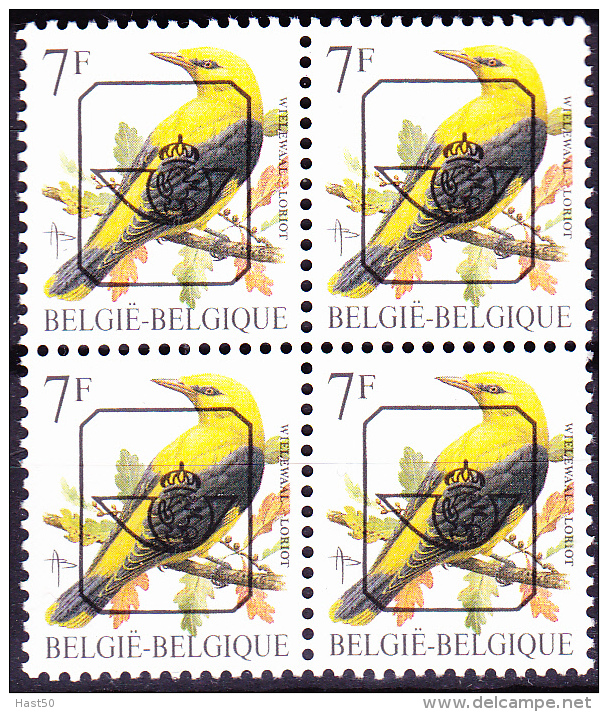 Belgien Belgium Belgique - Vorausentwertung (MiNr: 2528 WV) 1978 - Postfrisch ** MNH - Typo Precancels 1986-96 (Birds)