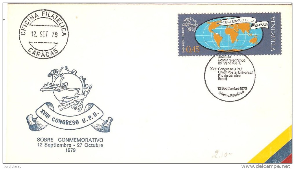FDC VENEZUELA1979 - UPU (Union Postale Universelle)