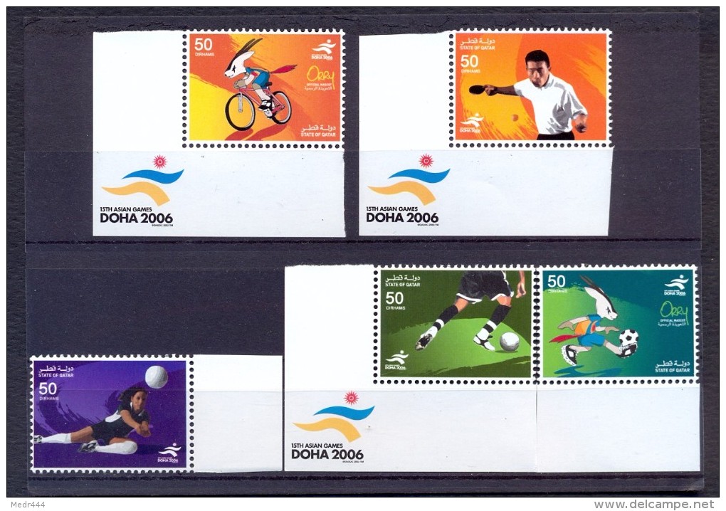 Qatar 2006 - Stamps  -   The 15th Asian Games, Doha – Sports - Qatar