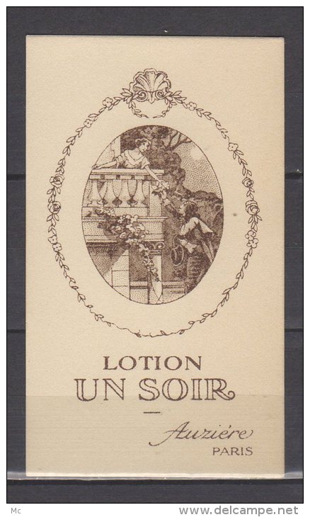 Carte Parfumée - Lotion Un Soir - Aurière - Paris - Anciennes (jusque 1960)