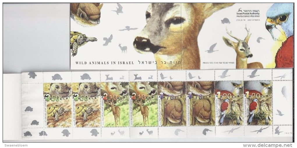 IL.- Israël Stamps.2001.- Wild Animals In Israël**. Mi. 1612-1615. - Booklets