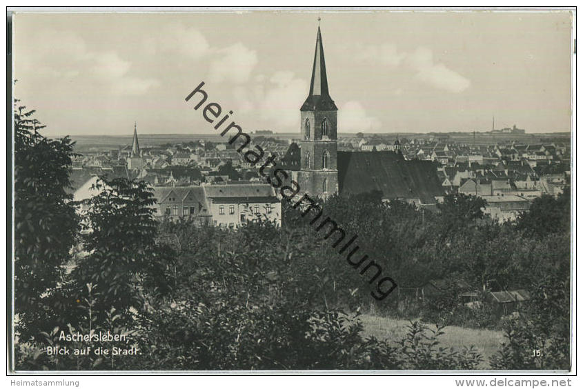 Aschersleben - Kirche - Foto-Ansichtskarte - Verlag Bruno Eggert Aschersleben - Aschersleben