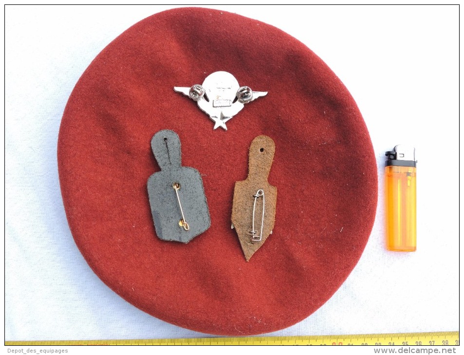 PETIT LOT TROUPES DE MARINE : BERET & BREVET PARA + INSIGNE 3°RPIMa & 22°RIMa