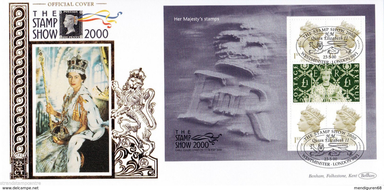 GROSSBRITANNIEN GRANDE BRETAGNE GB 2000 SHEET THE STAMP SHOW 2000 FDC PELHAM SG MS2147 MI B-1871 SC SH1942 YV BF10-2181 - Covers & Documents